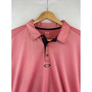 Oakley Polo Shirt Mens XXL Red Short Sleeve Performance Golf Regular Fit